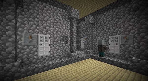 Colorful abstract painting with geometric shapes.