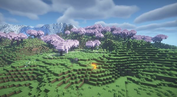 Green leaves on a branch.