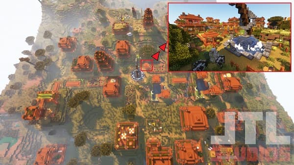 Empty conference room with sunlight streaming through windows.