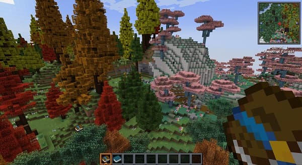 A single white feather gently falling.