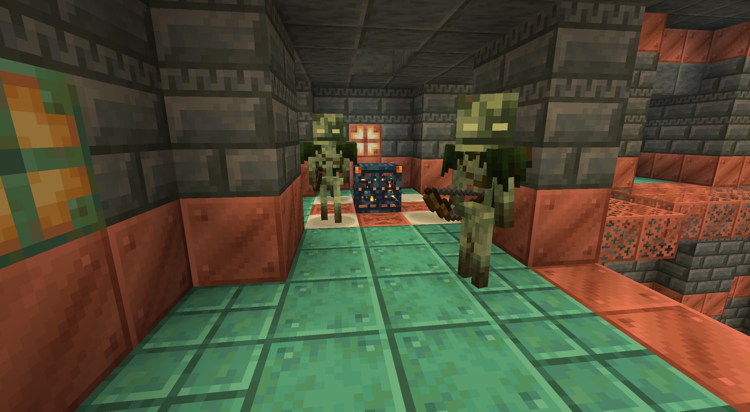 A dark, empty space.