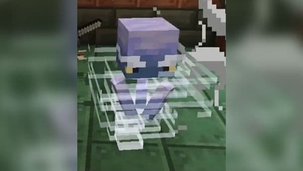 Blue abstract digital art background.