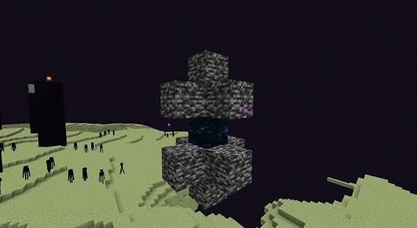 Empty dark room with a single beam of light.