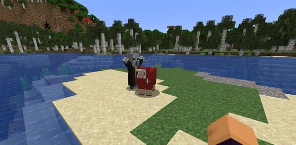 Empty office room with beige walls and a green plant.