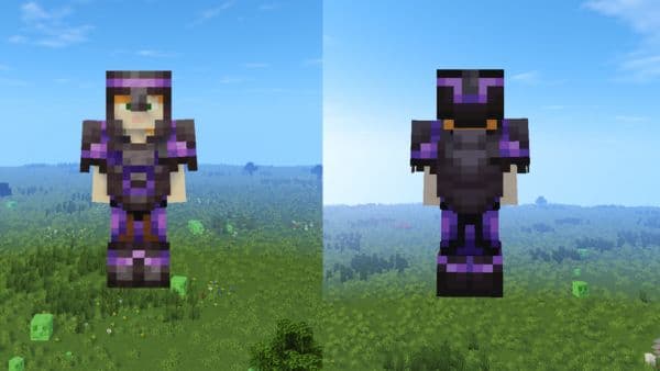 A large, empty white room with a single light source above.