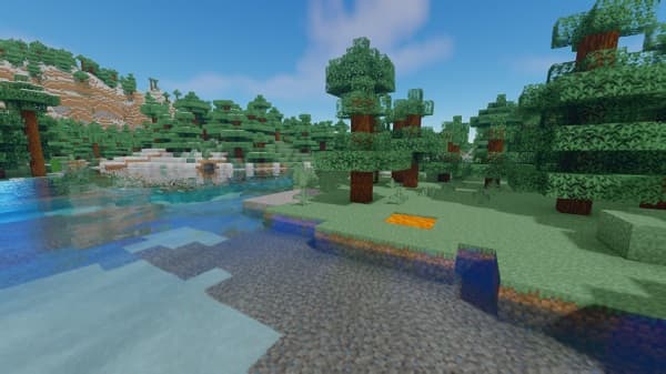 A serene, foggy forest with tall, silhouetted trees reaching towards a hazy sky.