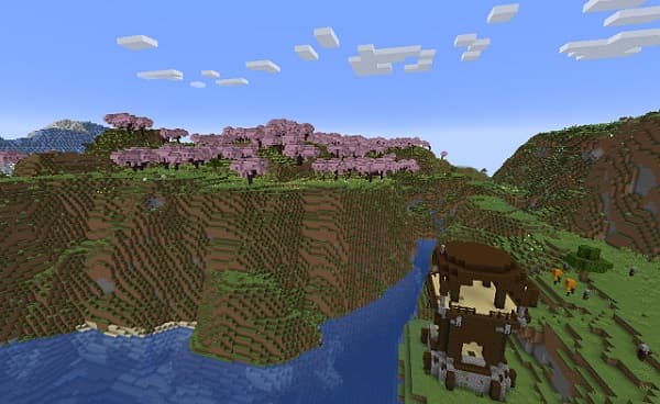 A vibrant, abstract painting with swirling blue and green colors.