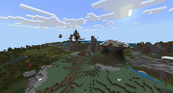 A vibrant, detailed illustration of a cozy, modern living room with a large window and comfortable furniture.