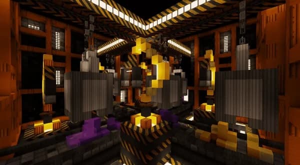 Abstract swirl of blue and purple light.