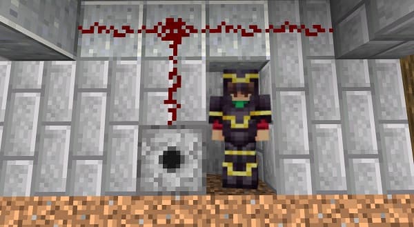 A large, empty white room with a single light source above.