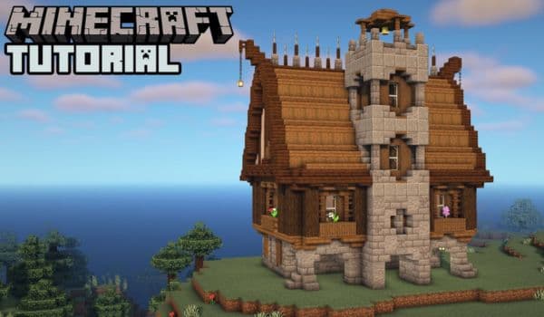 Two people on bicycles ride through a park path, framed by green trees and a clear sky.