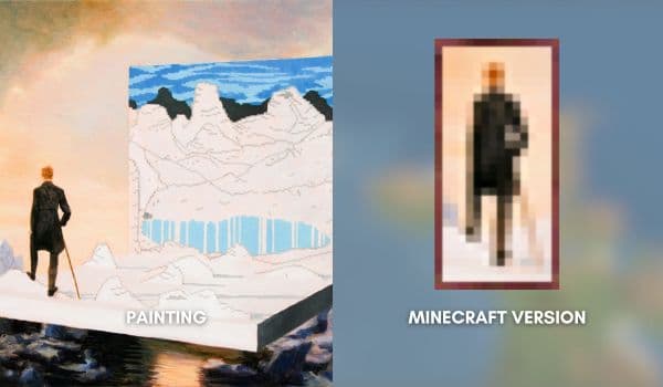 Brown wooden bench in a serene garden.