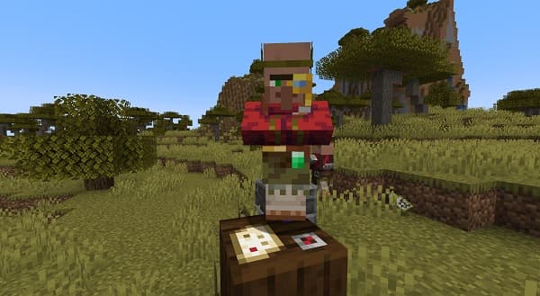 Empty office hallway with bright lights.