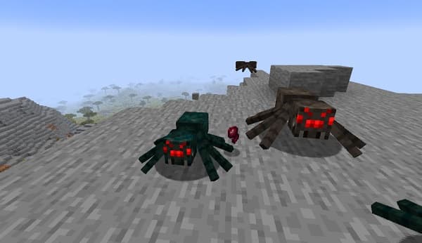 A large, fluffy white cat with green eyes looks intently at the camera.