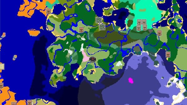 Two people in a modern office, one teaching the other how to use a computer with a large monitor.