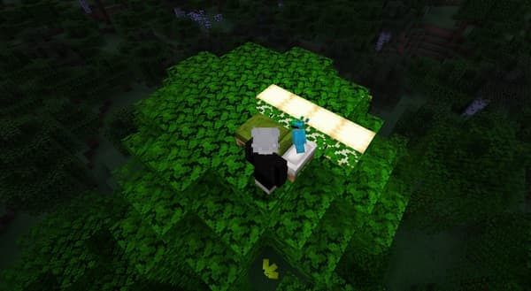 Blurred abstract green and blue background texture.