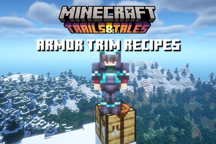 Crafting Recipes of Armor Trims in Minecraft 1.20 (2023)