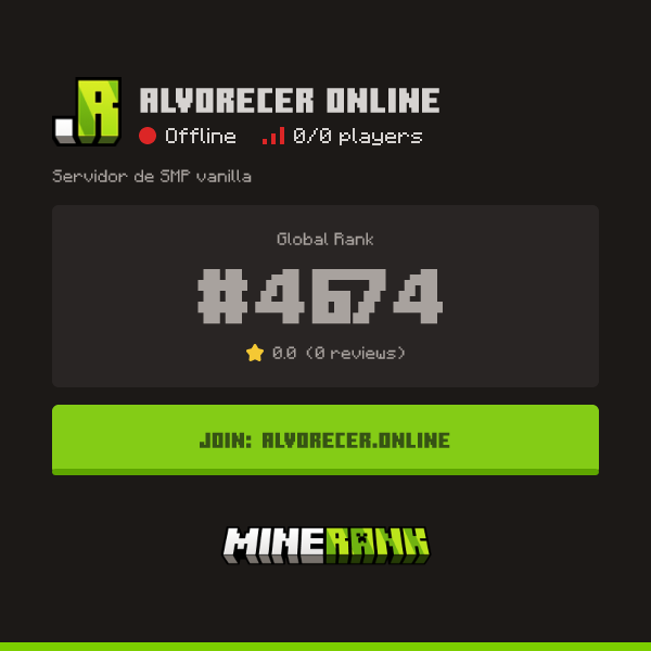 Alvorecer Online Server IP, Reviews and Vote Link - Minerank