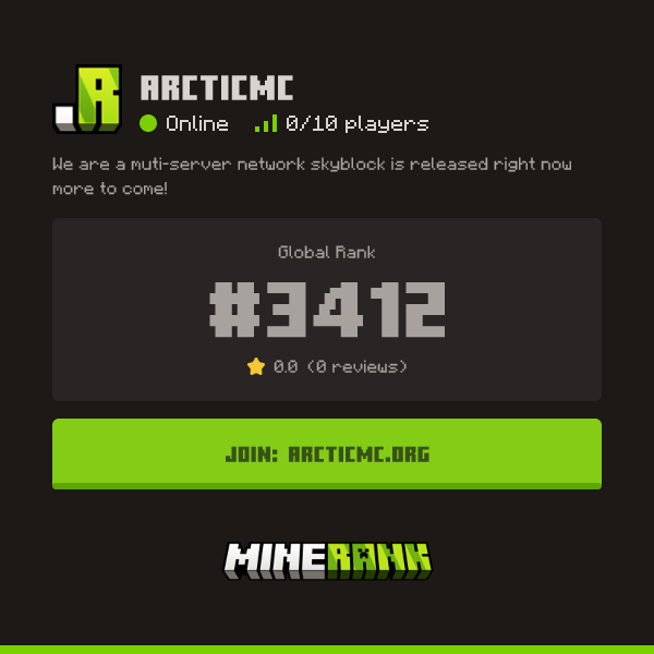 ArcticMC Server IP, Reviews and Vote Link - Minerank