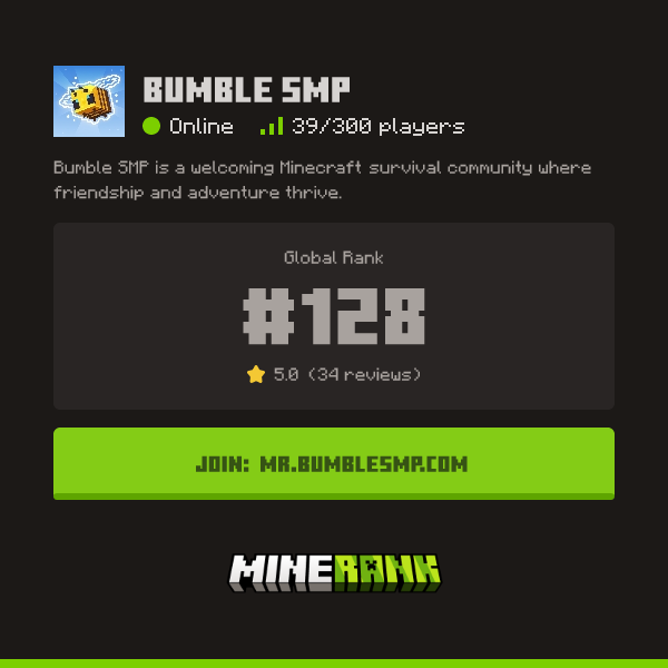 Send Your Vote & Review for Bumble SMP - Minerank