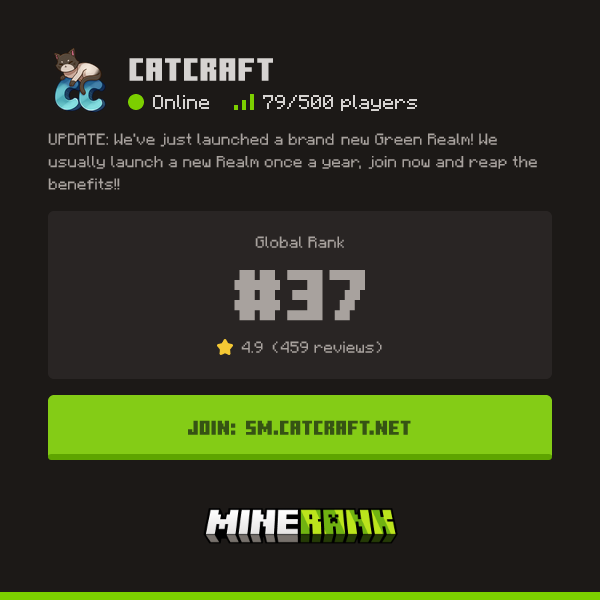CATCRAFT [1.21] Server IP, Reviews and Vote Link - Minerank