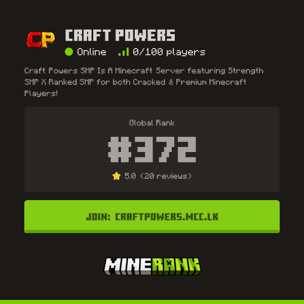 Send Your Vote & Review for Craft Effects - Minerank