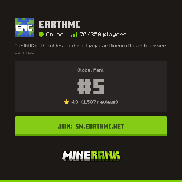 EarthMC Minecraft Server Reviews - Minerank