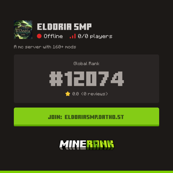 Eldoria Smp Server IP, Reviews and Vote Link - Minerank
