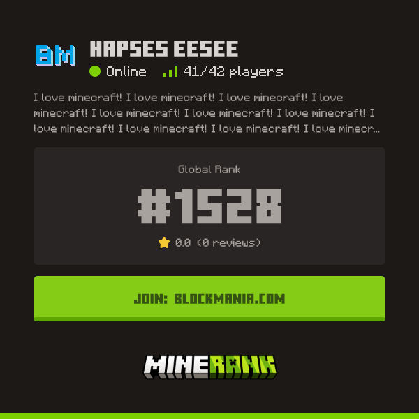 Hapses EEsee Server IP, Reviews and Vote Link - Minerank