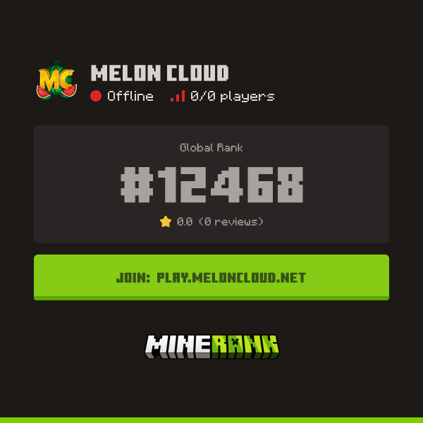 Melon Cloud Server IP, Reviews and Vote Link - Minerank
