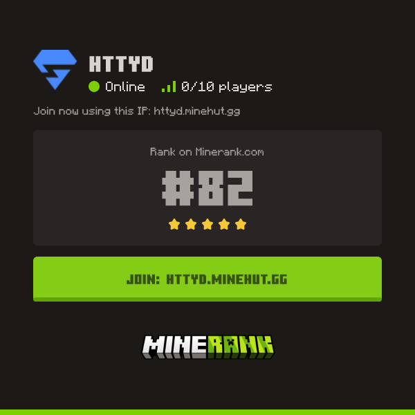 HTTYD Minecraft Server IP, Reviews and Vote Link - Minerank