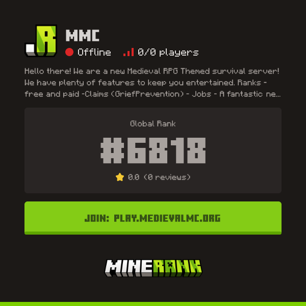 MMC Server IP, Reviews and Vote Link - Minerank