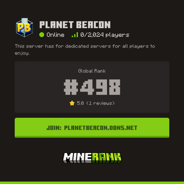Planet Beacon Server Ip Reviews And Vote Link Minerank