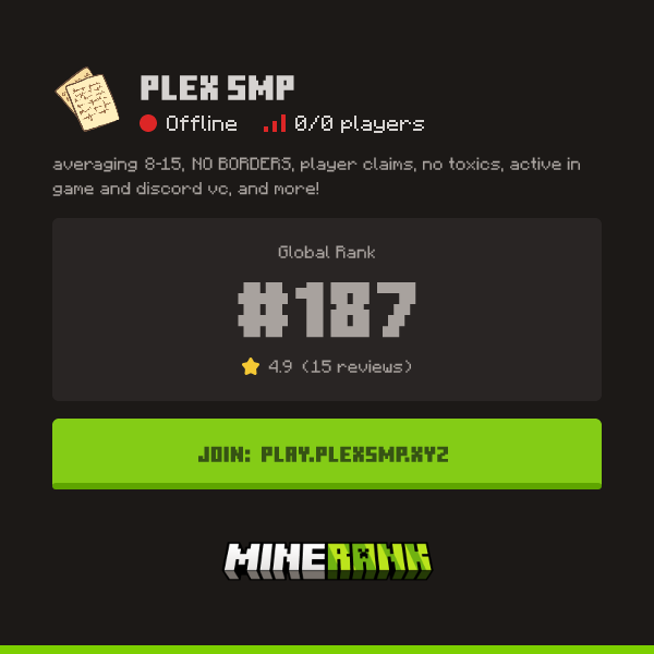 plex-smp-server-ip-reviews-and-vote-link-minerank