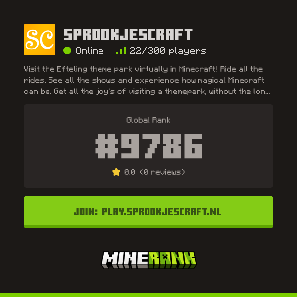 Sprookjescraft Server IP, Reviews and Vote Link - Minerank