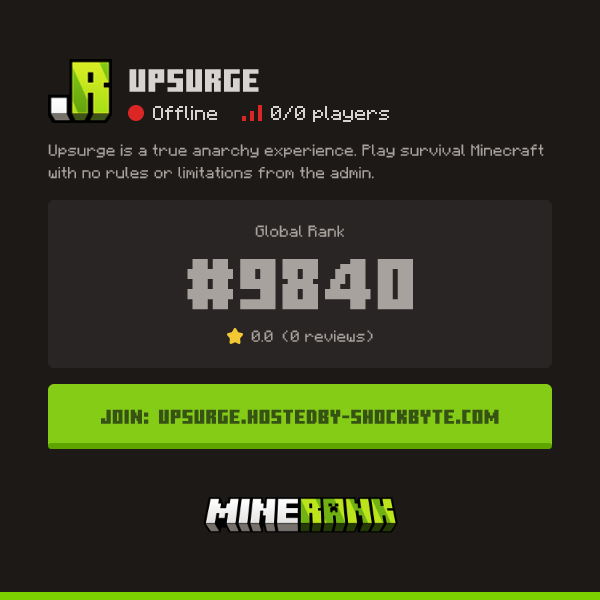 Upsurge Public Statistics - Minerank